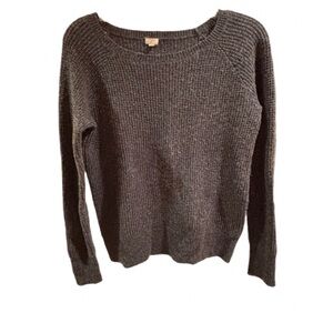 J.Crew Waffle-Knit Sweater – XS – Charcoal Gray
